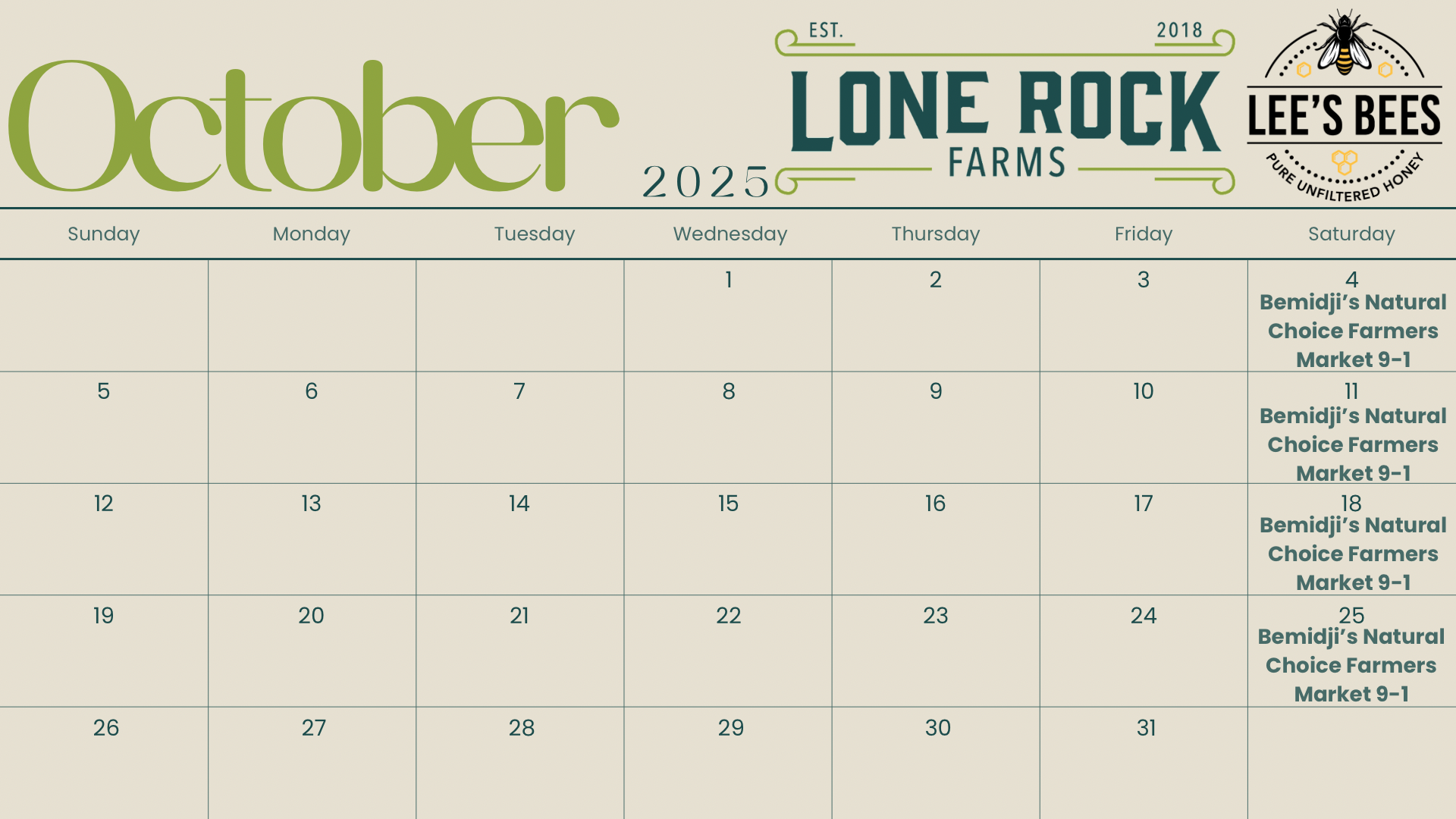 On the Farm 9-5 - October 2025